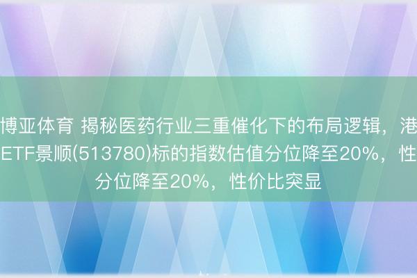 博亚体育 揭秘医药行业三重催化下的布局逻辑，港股立异药ETF景顺(513780)标的指数估值分位降至20%，性价比突显