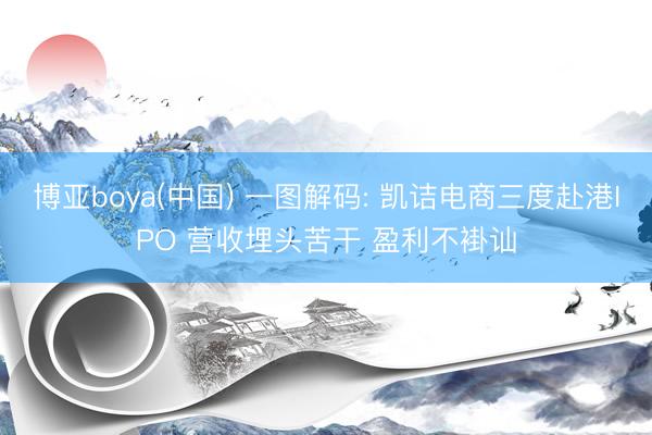 博亚boya(中国) 一图解码: 凯诘电商三度赴港IPO 营收埋头苦干 盈利不褂讪