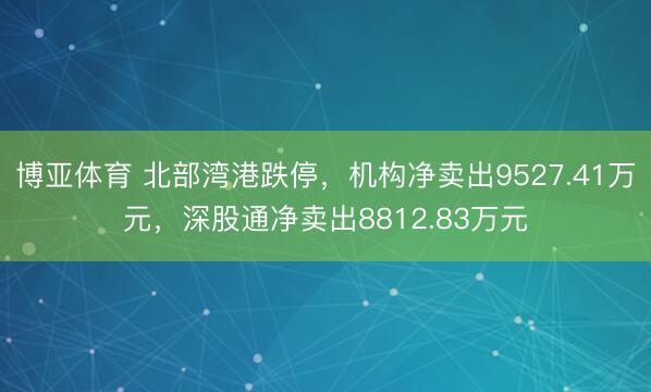 博亚体育 北部湾港跌停，机构净卖出9527.41万元，深股通净卖出8812.83万元